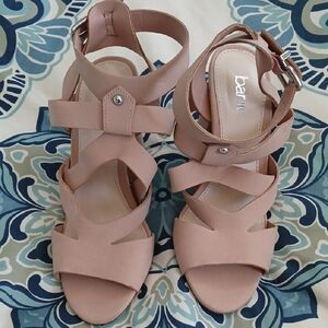 Bar III Women's Dusty Pink Strappy Sandals